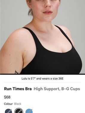lululemon athletica Black High-Support Sports Bra